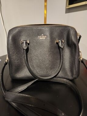 Kate Spade Black Saffiano Leather Satchel